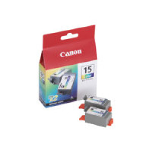 CANON BCI 15 Colour Twin Pack 2er Pack Farbe (Cyan, Magenta, Gelb) Tintenbehälter 