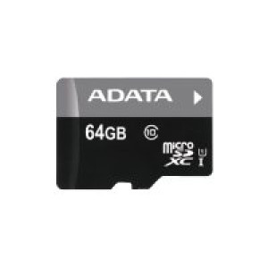  A-DATA SD Card 64GB ADATA  Micro SDHC    (UHS-I Class 10) m. Adapt. ret  