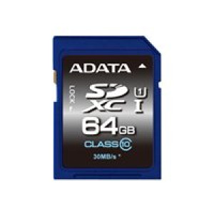  A-DATA SD Card 64GB ADATA  SDHC          (UHS-I Class 10) retail  