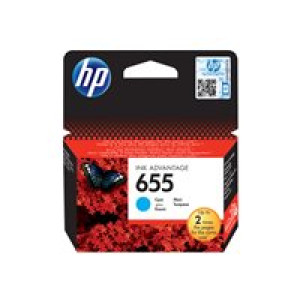 HP 655 Dye Based Cyan Ink Advantage Tintenpatrone 