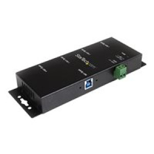 STARTECH.COM Montierbarer 4 Port Industrieller USB 3.0 SuperSpeed Hub inkl. Netzteil 