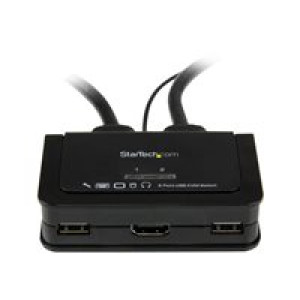  STARTECH.COM 2 Port USB HDMI KVM Switch mit Audio und Fernschalter  