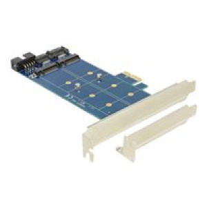 DELOCK PCIe 2 x M.2 NGFF SATA + USB 