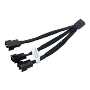  EK WATER BLOCKS EK-Cable Y-Weiche für 3x 4-Pin-PWM-Lüfter - 10 cm Zubehör 