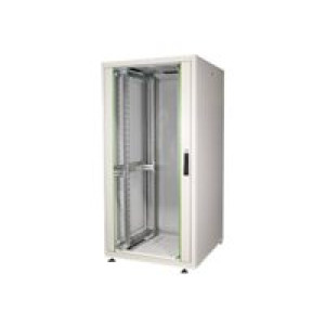 DIGITUS Netzwerkschrank Basic 48,3cm 19Zoll 32HE grau H1560mmxB800mmxT800mm IP20 mit Glastuer ohne M 