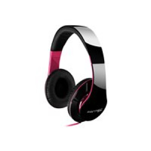 FANTEC SHP-250AJ-PK Stereo Kopfhoerer/Headset schwarz/pink 40mm Lautsprecher 3,5mm Klinke 30-16.000H 