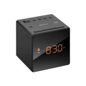 SONY ICF-C1B Uhrenradio, schwarz 