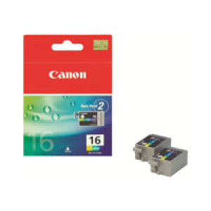 CANON BCI 16 2er Pack Gelb, Cyan, Magenta Tintenbehälter 