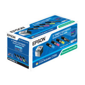 EPSON Economy Pack 4er Pack Schwarz, Gelb, Cyan, Magenta Tonerpatrone 