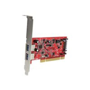 STARTECH.COM 2 Port USB 3.0 SuperSpeed PCI Schnittstellenkarte mit SATA-Stromanschluss - 2x USB 3.0 