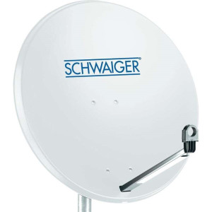 SCHWAIGER SAT-Spiegel 85cm, Stahl Hellgrau 