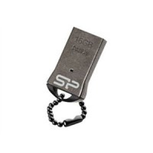  SILICON POWER USB-Stick  16GB Silicon Power T01 Black/Metallic Case  