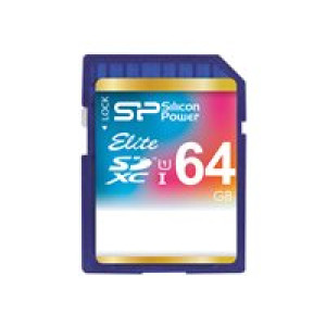  SILICON POWER SD Card 64GB Silicon Power UHS-1 (Elite Class) 10 Retail  