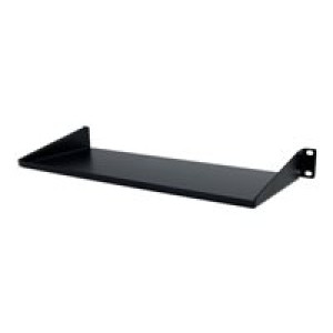 STARTECH.COM 1HE 19 Zoll Universal Fachboden für Serverschrank oder Rack aus Stahlblech in Schwarz m 