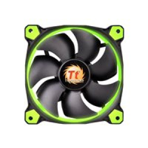  THERMALTAKE RIING 12 LED GREEN CASE FANS Gehäuse kühler 