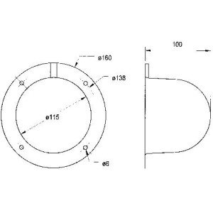 VISATON Speaker Cover Cap - Für Mitteltöner die ein eigenes, abgeschlossenes Volumen benötigen. Pass 