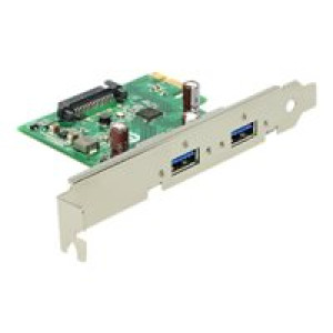 DELOCK I/O PCI-Express DELOCK 2x ext. USB3.0 (mit Schraubanschluß) 