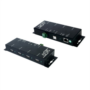 EXSYS Ethernet 1Giga-LAN zu 4 x USB 2.0 Ports 