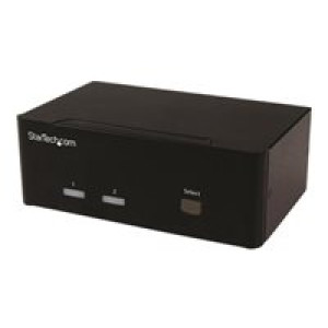  STARTECH.COM 2 Port KVM Switch mit Dual-VGA und 2-fach USB Hub - USB 2.0  