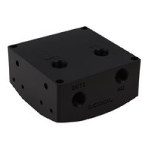  ALPHACOOL Eisdecke D5 -Black Acetal G1/4 Kühler 