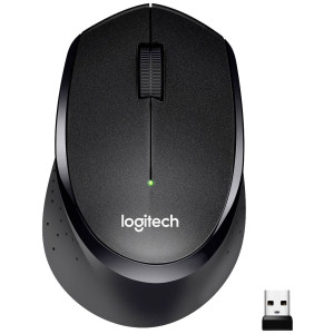 LOGITECH Wireless Mouse M330 Silent Plus black 