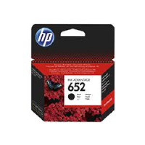 HP 652 Dye Based Black Ink Advantage Tintenpatrone 