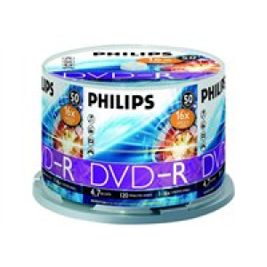 PHILIPS DVD-R 4,7GB 16x SP (50)  