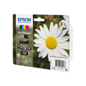 EPSON 18XL Multipack 4er Pack XL Schwarz, Gelb, Cyan, Magenta Tintenpatrone 