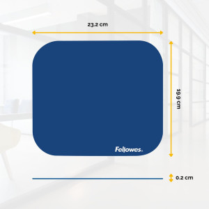 FELLOWES Mauspad Fellowes Standard blau 4 mm 