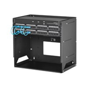 STARTECH.COM Wandmontage Server Rack mit Fachboden - 4HE - Anpassbar von 30,5 cm - 45,7cm 