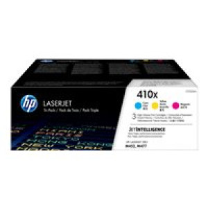 HP 410X 3er Pack Gelb, Cyan, Magenta LaserJet Tonerpatrone (CF252XM) 