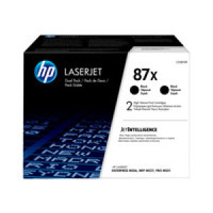 HP 87X 2er Pack Schwarz LaserJet Tonerpatrone (CF287XD) 