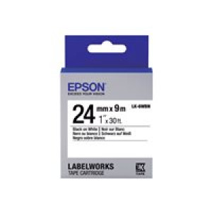 EPSON Ribbon LK-6WBN white/black 