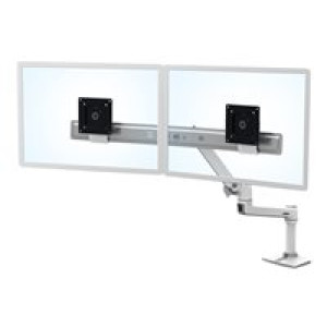  ERGOTRON LX dual direkt Tischhalterung weiss bis 63,5cm 25Zoll 0,9-5 kg.pro Display belastbar 33 cm  