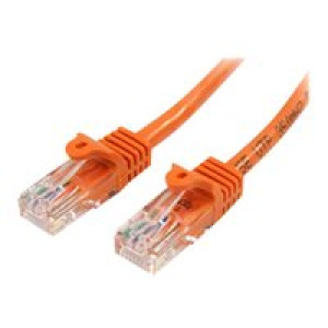 STARTECH.COM 0,5m Cat5e Ethernet Netzwerkkabel Snagless mit RJ45 - Cat 5e UTP Kabel - Orange 