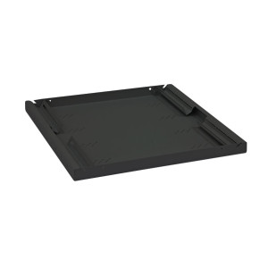 TRITON 19"-Fachboden perforiert, 1HE, 950mm, 80kg, Triton RAB-UP-950-A4, schwarz 