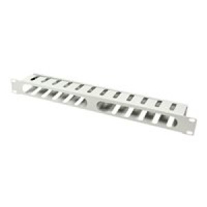 LOGILINK 19 Zoll Netzwerkschrank-Kabelführung 1 HE LogiLink ORCC01G Grau 
