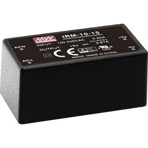 MEAN WELL AC/DC-Printnetzteil Mean Well IRM-10-15 15 V/DC 0.67 A 10 W 