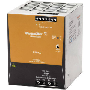 WEIDMUELLER Hutschienen-Netzteil (DIN-Rail) Weidmüller PRO ECO3 480W 24V 20A 24 V/DC 20 A 480 W 1 x 