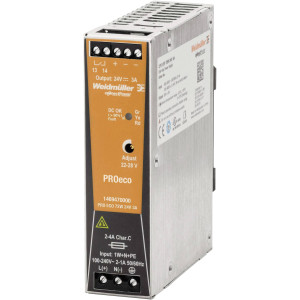 WEIDMUELLER Hutschienen-Netzteil (DIN-Rail) Weidmüller PRO ECO 72W 24V 3A 24 V/DC 3 A 72 W 1 x 
