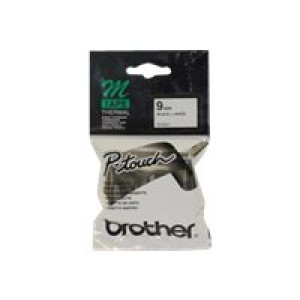 BROTHER MK221 Schriftbandkassette 9mm 8m schwarz/weiss fuer P-touch55 60 65 75 85 110 