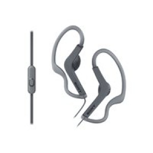 SONY MDR-AS210AP In Ear Kopfhörer Microfon und Spritzwassergeschützt Schwarz 