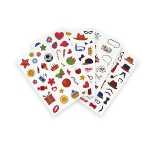 FUJIFILM Instax fun-sticker-Set 110 Sticker zum dekorativen Bekleben der Instax Sofortbilder 