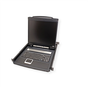  ATEN CL1000N KVM-Konsole, 19" LCD, VGA, PS/2-USB, Tastaturlayout GB  