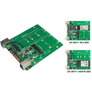 EXSYS USB 3.1 (Gen2) und SATA3 zu M.2 NFGG & mSATA 