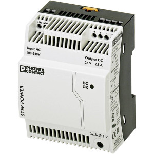 PHOENIX CONTACT Hutschienen-Netzteil (DIN-Rail) Phoenix Contact STEP-PS/1AC/24DC/2.5 24 V/DC 2.75 A 