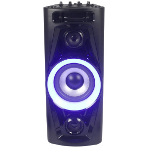 ULTRAMEDIA Reflexion PS07BT sw BT-Lautsprecher Bluetooth,UKW,2xUSB,AUX-In,blaue LEDs 
