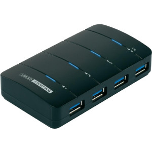CONRAD 4 Port USB 3.0-Hub Renkforce Schwarz 
