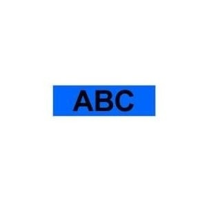 BROTHER TZ555 Schriftbandkassette blau weiss 24mmx8m nicht laminiert 