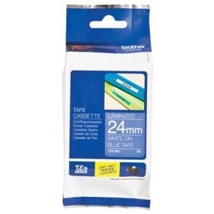BROTHER TZ551 Schriftbandkassette blau schwarz 24mmx8m nicht laminiert 